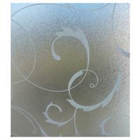 Fensterfolie Statisch Haftend Wirbel-Design 150x90 cm - Transparent, Kunststoff (90/150cm)