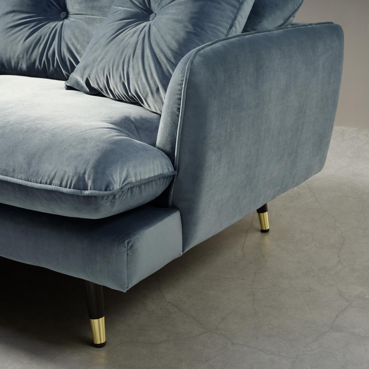 TROJMIESTNA POHOVKA TIME -3S SOFA -TREND- - petrolejová, Modern, textil (232/80/95cm) - Mömax