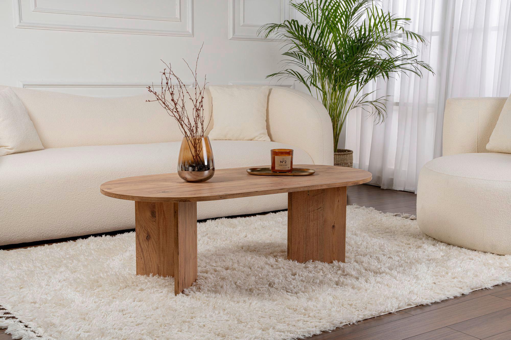 Couchtisch Sable Pinienfarben B: 119cm - Pinienfarben, Design, Holzwerkstoff (119/40/60cm) - MID.YOU