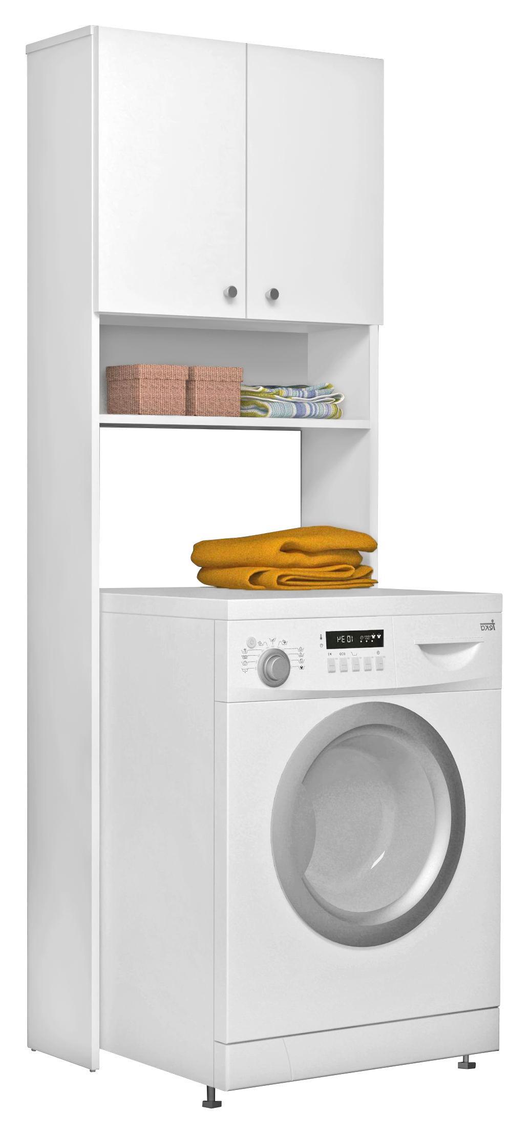 Überbauregal Laundry Weiß B/H: 65/185,3cm - Weiß, KONVENTIONELL, Holzwerkstoff (65/185,3/24,3cm)