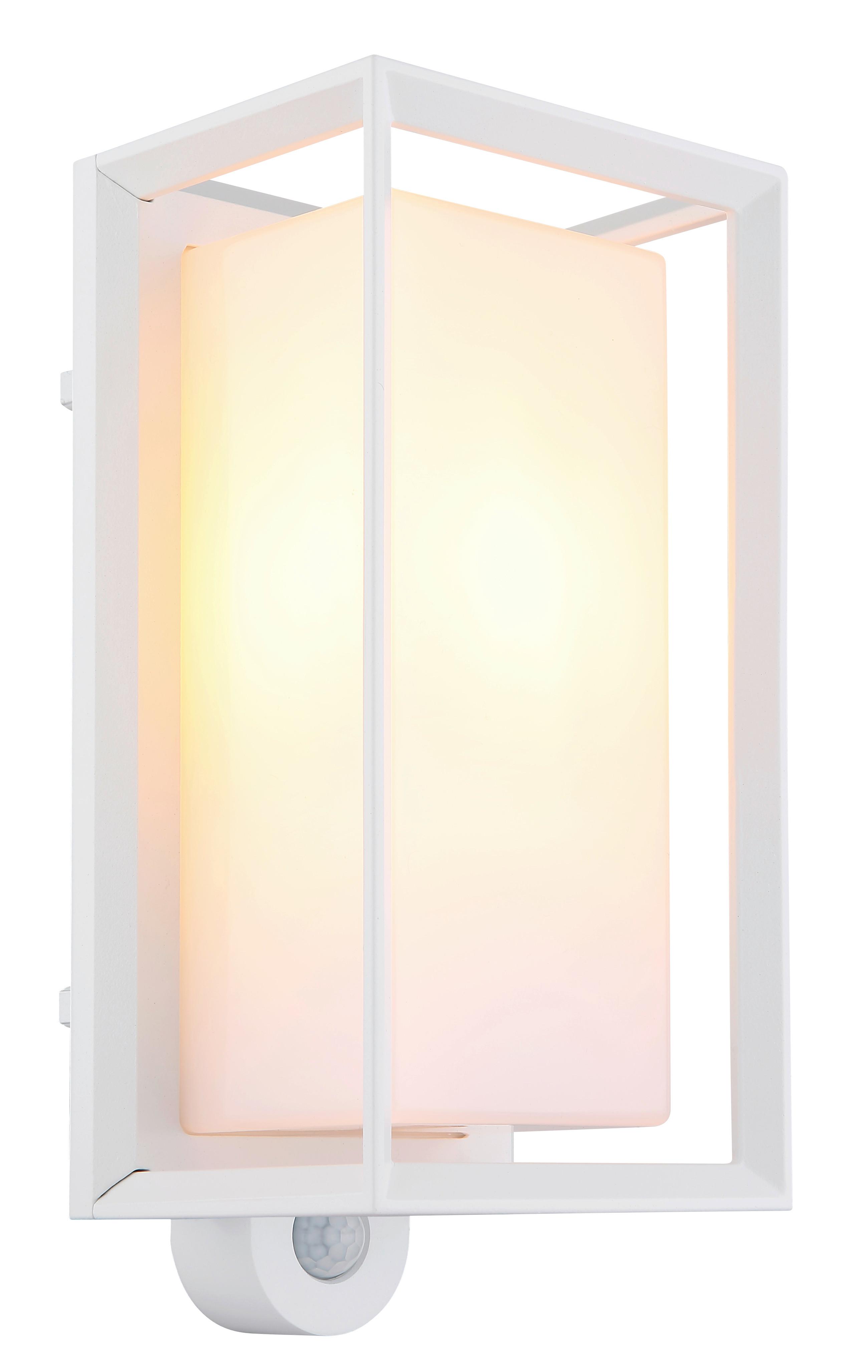 Außenleuchte 31982ws Sensor - Weiß, KONVENTIONELL, Kunststoff/Metall (13/12,2/28cm) - Globo