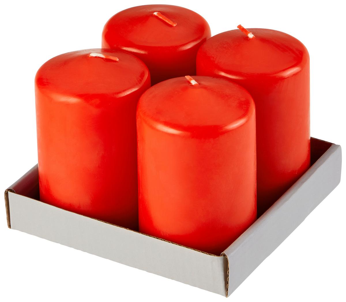 Gyertya Winston - fekete/rózsaszín, Basics, természetes anyagok (6/10cm) - Ondega