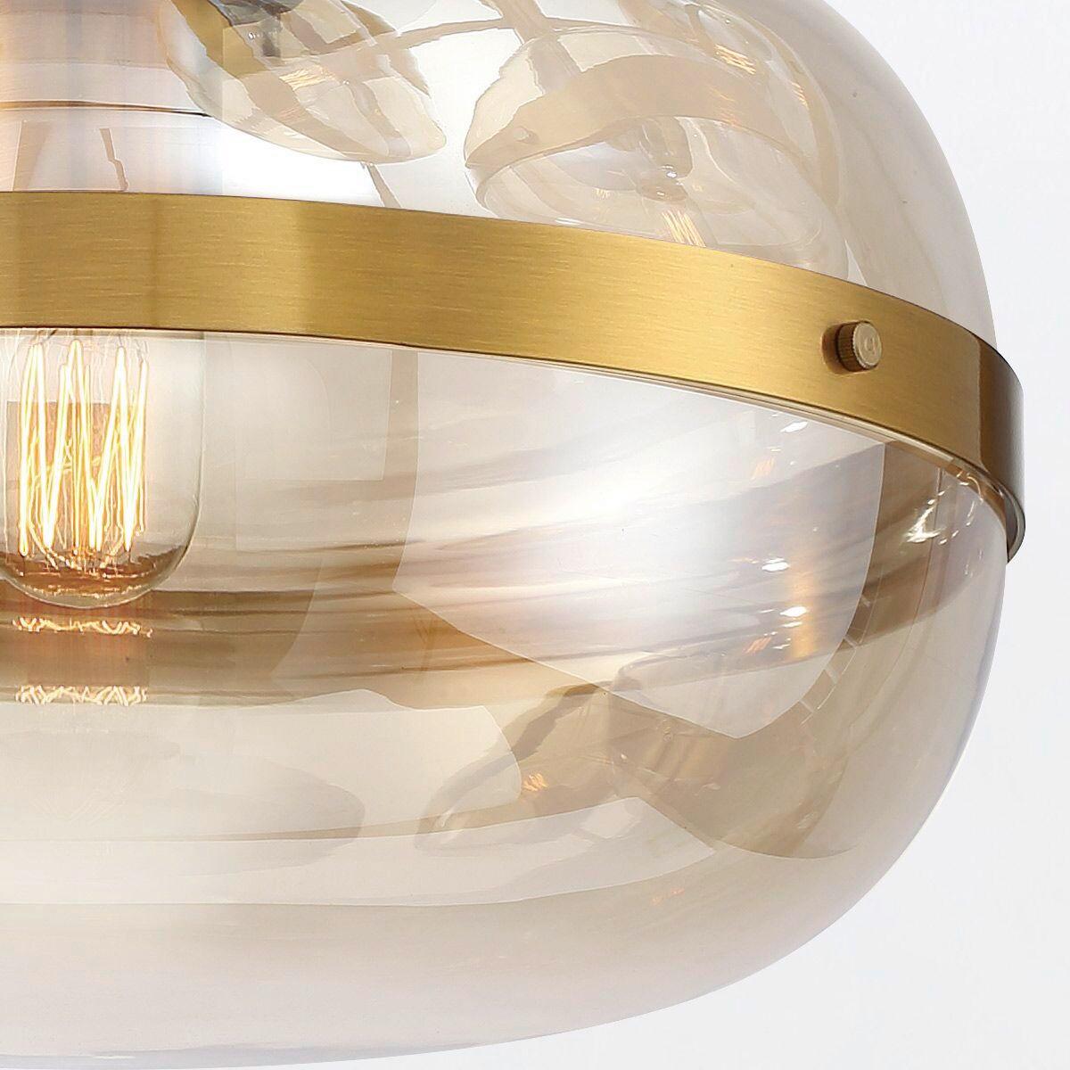 Függeszték Qn-Nottingham-1p-Ab - sárgarézszínű, Konventionell, üveg/fém (36/58,5cm) - Elstead Lighting