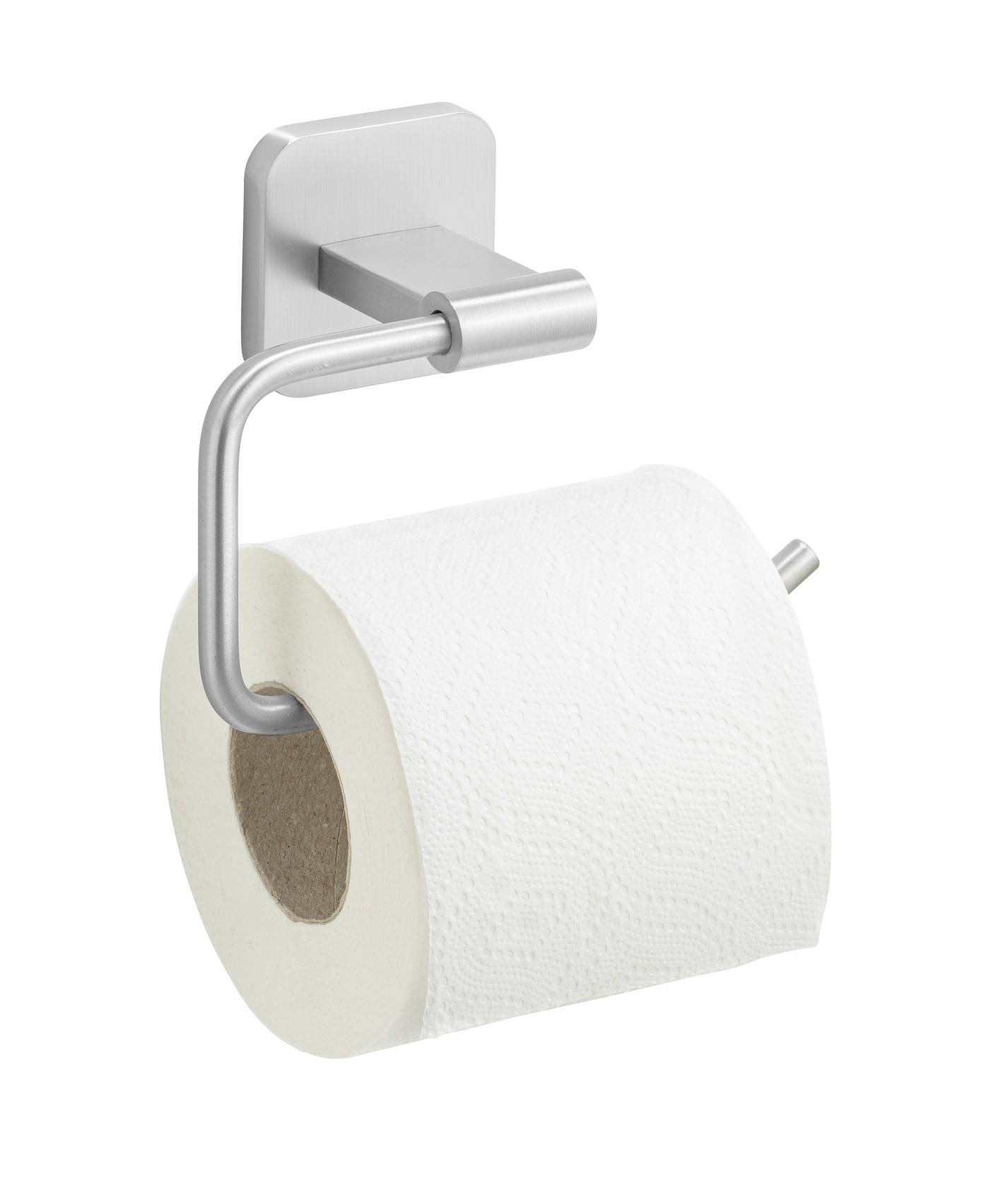 Toilettenpapierhalter Porto Matt Edelstahlfarben B: 14 cm - Edelstahlfarben, MODERN, Metall (14/6,5/10cm) - Wenko