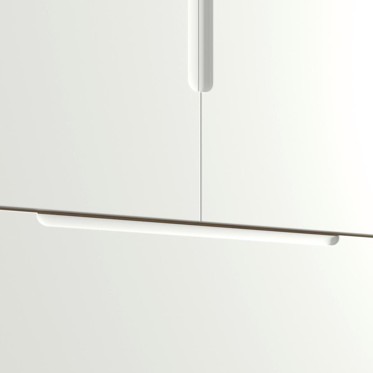 Šatníková skriňa MARLO š. cca 100 cm, dekor biela/dub - biela/farba duba, Modern, drevo/kompozitné drevo (100/223/60cm) - Bessagi Home