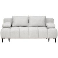 Schlafsofa Bobbio Grau B: 204cm - Schwarz/Grau, MODERN, Textil (204/90/95cm) - MID.YOU