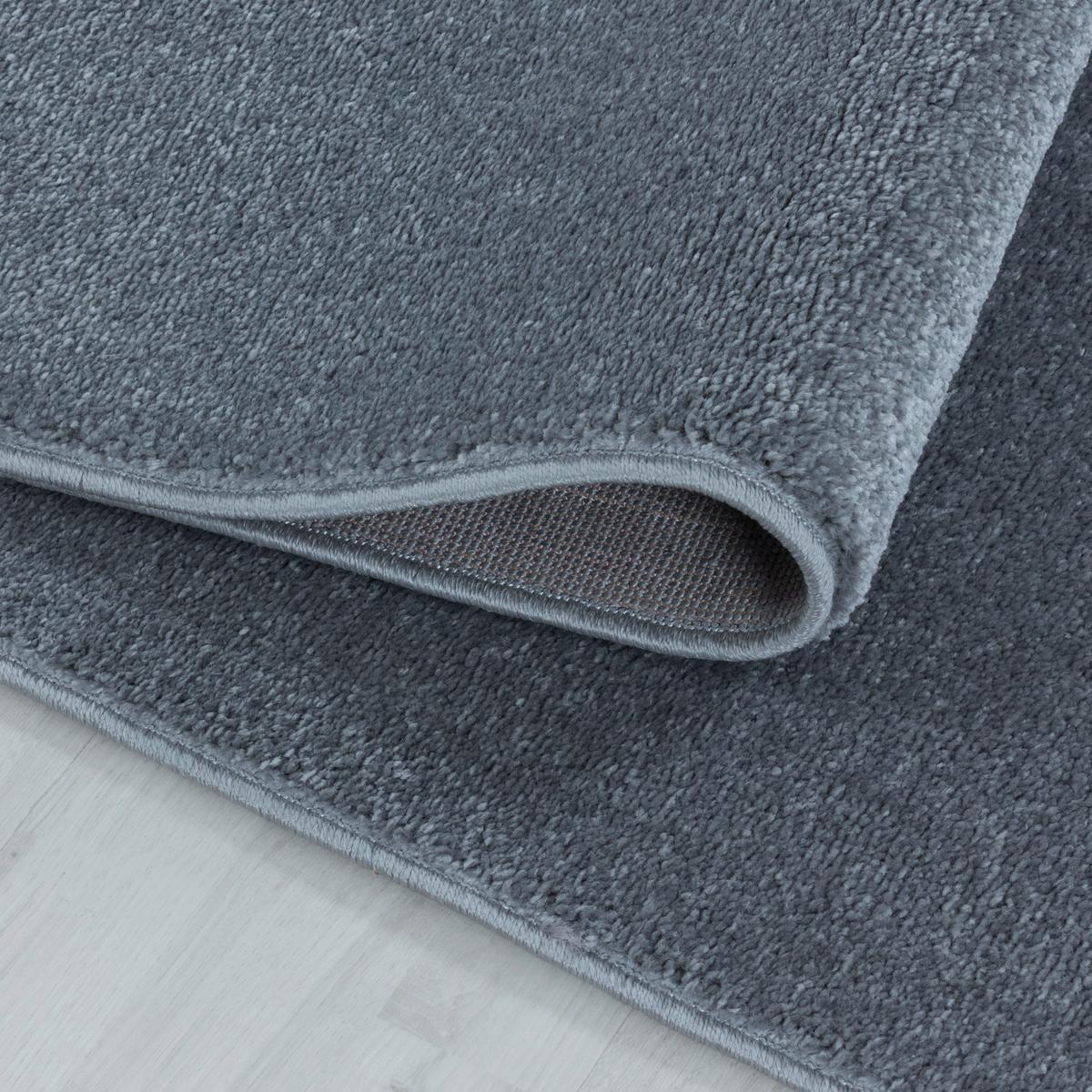 Hochflor Teppich Silberfarben Rio 80x150 cm - Silberfarben, Basics, Textil (80/150cm)