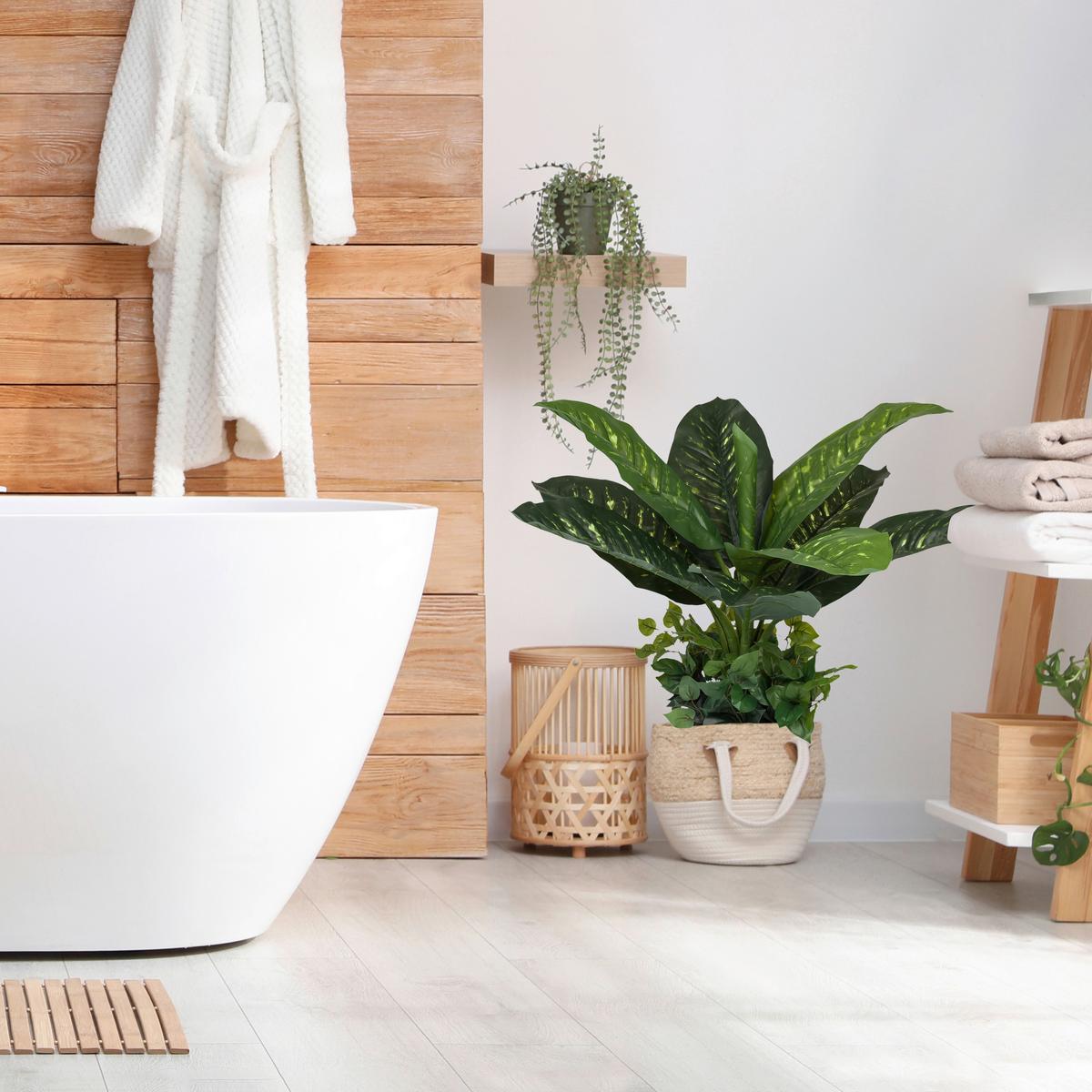 Kunstpflanze Grün/schwarz B: 42 Cm - Schwarz/Grün, MODERN, Kunststoff (42/80/33cm) - MID.YOU