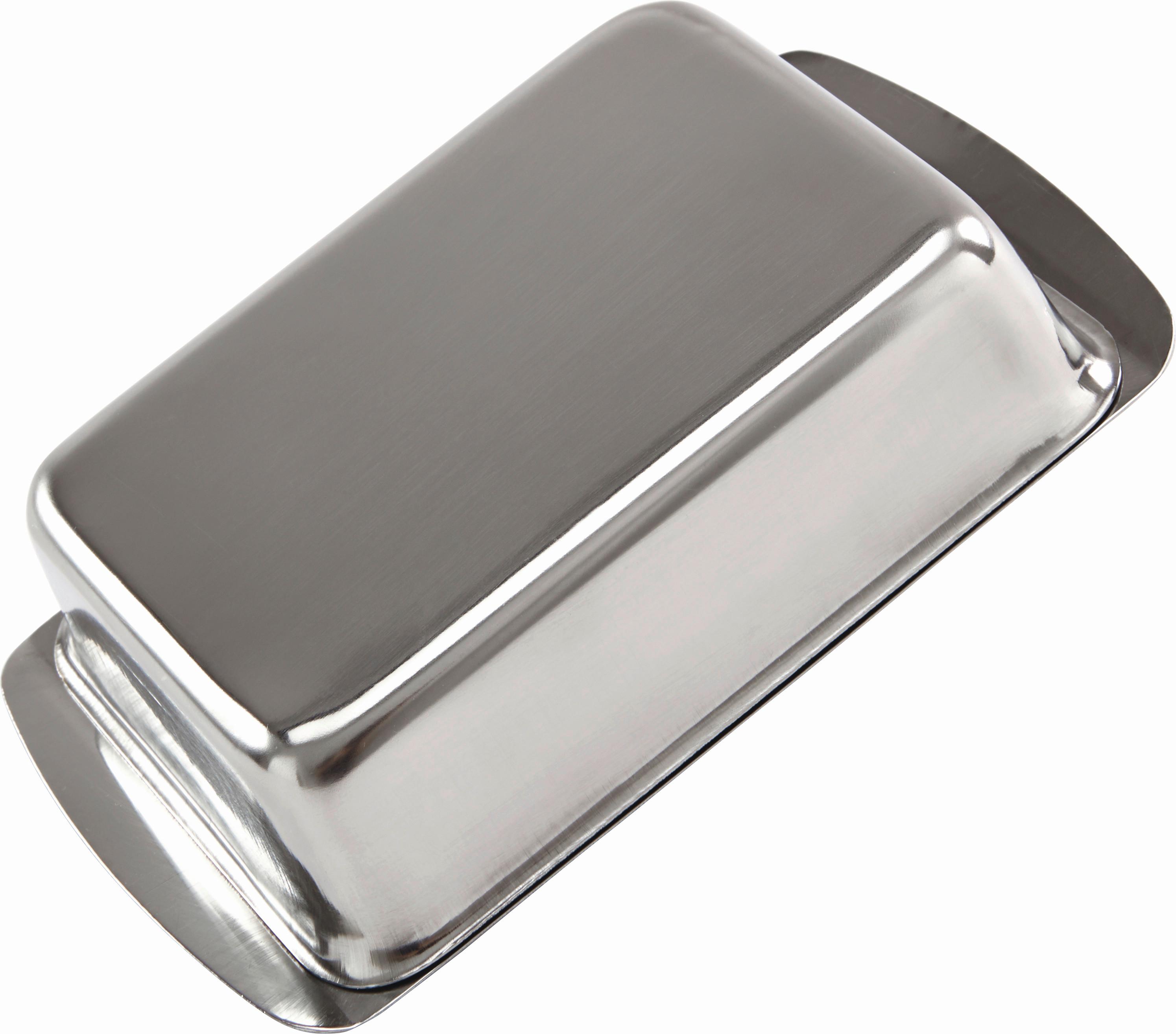 Butterdose Melania - Edelstahlfarben, Design, Metall (16/10/4cm) - Luca Bessoni