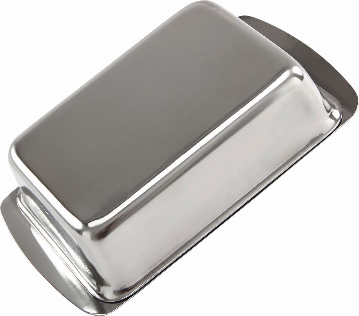 Butterdose Melania - Edelstahlfarben, Design, Metall (16/10/4cm) - Luca Bessoni