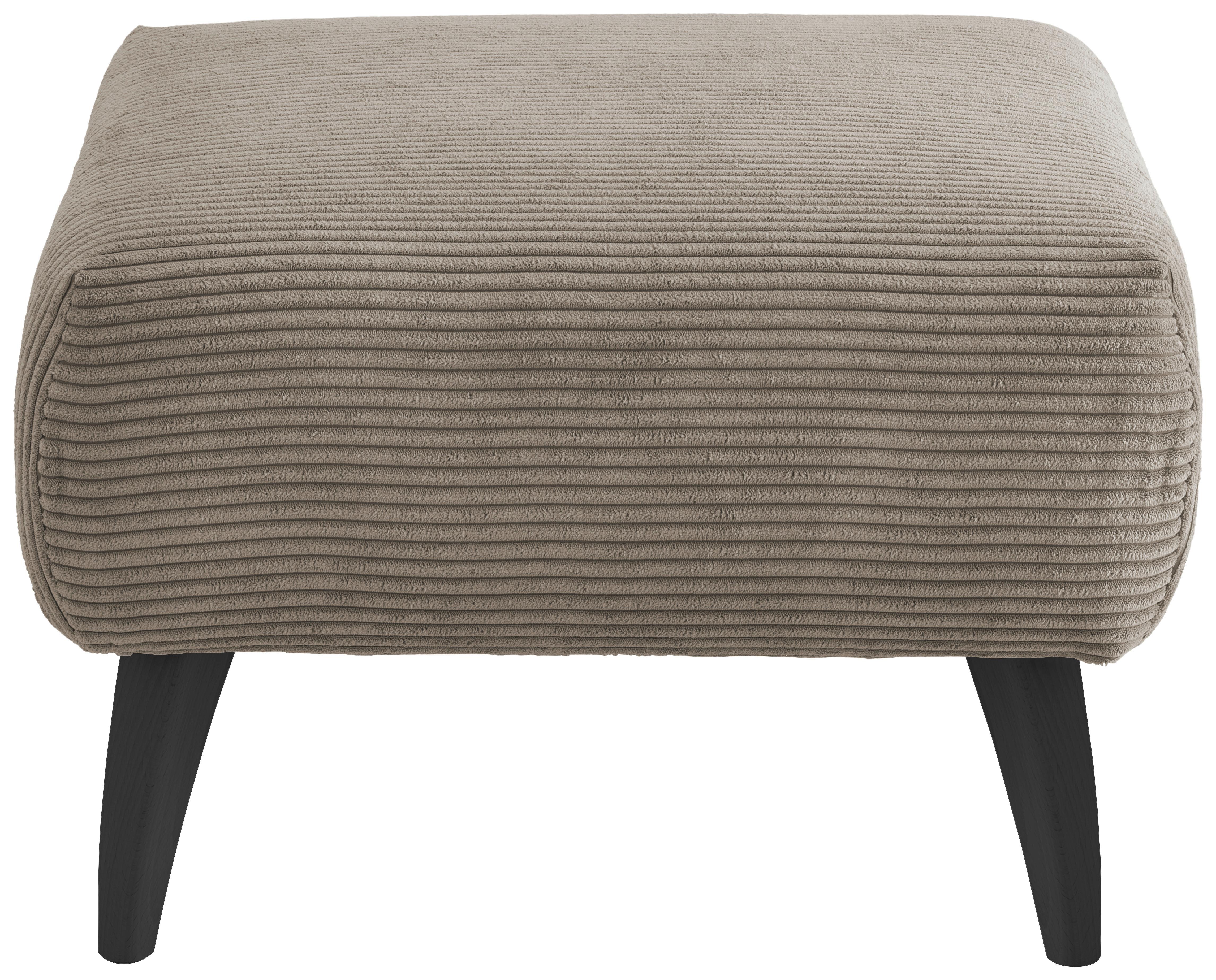 Hocker Colori Graubraun B: 66 cm - Graubraun/Schwarz, MODERN, Holz/Textil (66/44/66cm) - MID.YOU