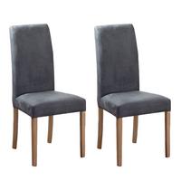 Stuhl-set Duisburg Stuhl Titanic Grau/a. Eiche B: 42 Cm - Eiche Artisan/Grau, KONVENTIONELL, Holz/Textil (42/98/63cm) - MID.YOU
