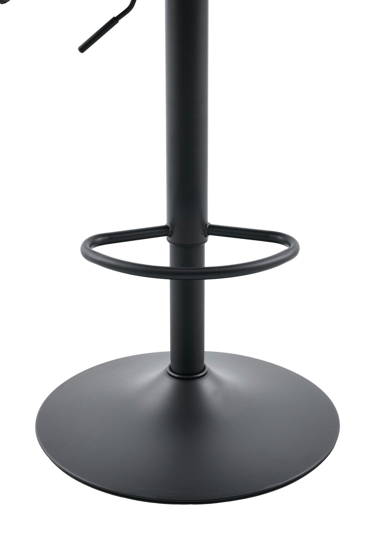 Barhocker-Set Holly H 2er-Set - Anthrazit/Schwarz, MODERN, Textil/Metall (51,5/96-117/53cm) - MID.YOU