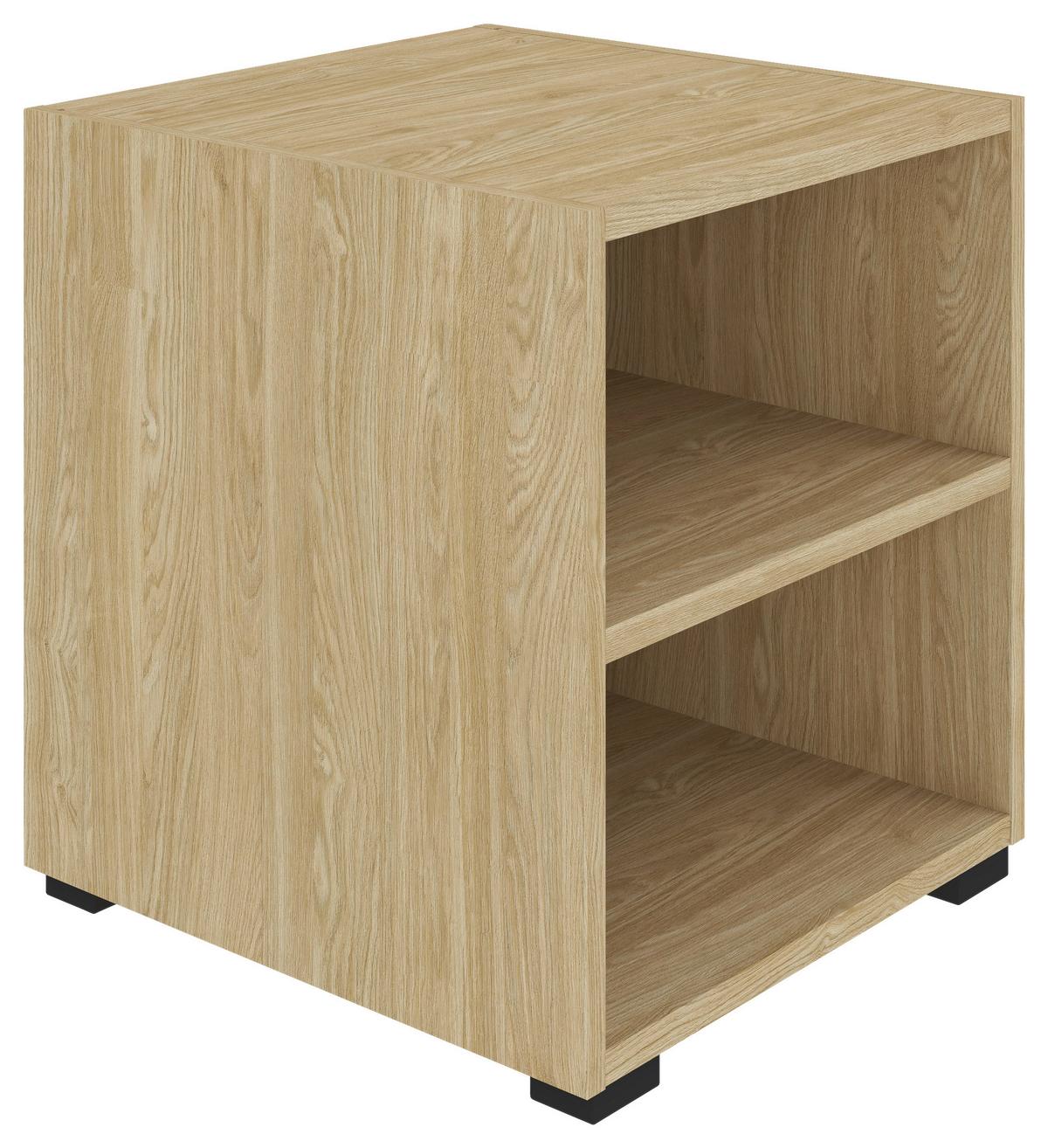 REGÁL UNIT-ELEMENTS MINI - černá/barvy dubu, Moderní, kompozitní dřevo (45,6/44,8/40cm) - Ondega
