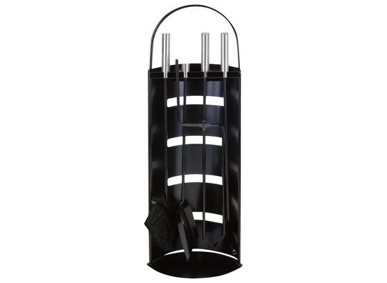 Kaminbesteck Beni - Silberfarben/Schwarz, MODERN, Metall (65/22/15cm) Kaminbesteck Beni - Silberfarben/Schwarz, MODERN, Metall (65/22/15cm)