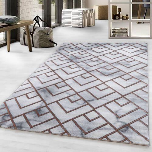 Webteppich Bronze/Hellgrau Naturfaser Naxos 240x340 cm - Bronzefarben, Design, Textil (240/340cm)