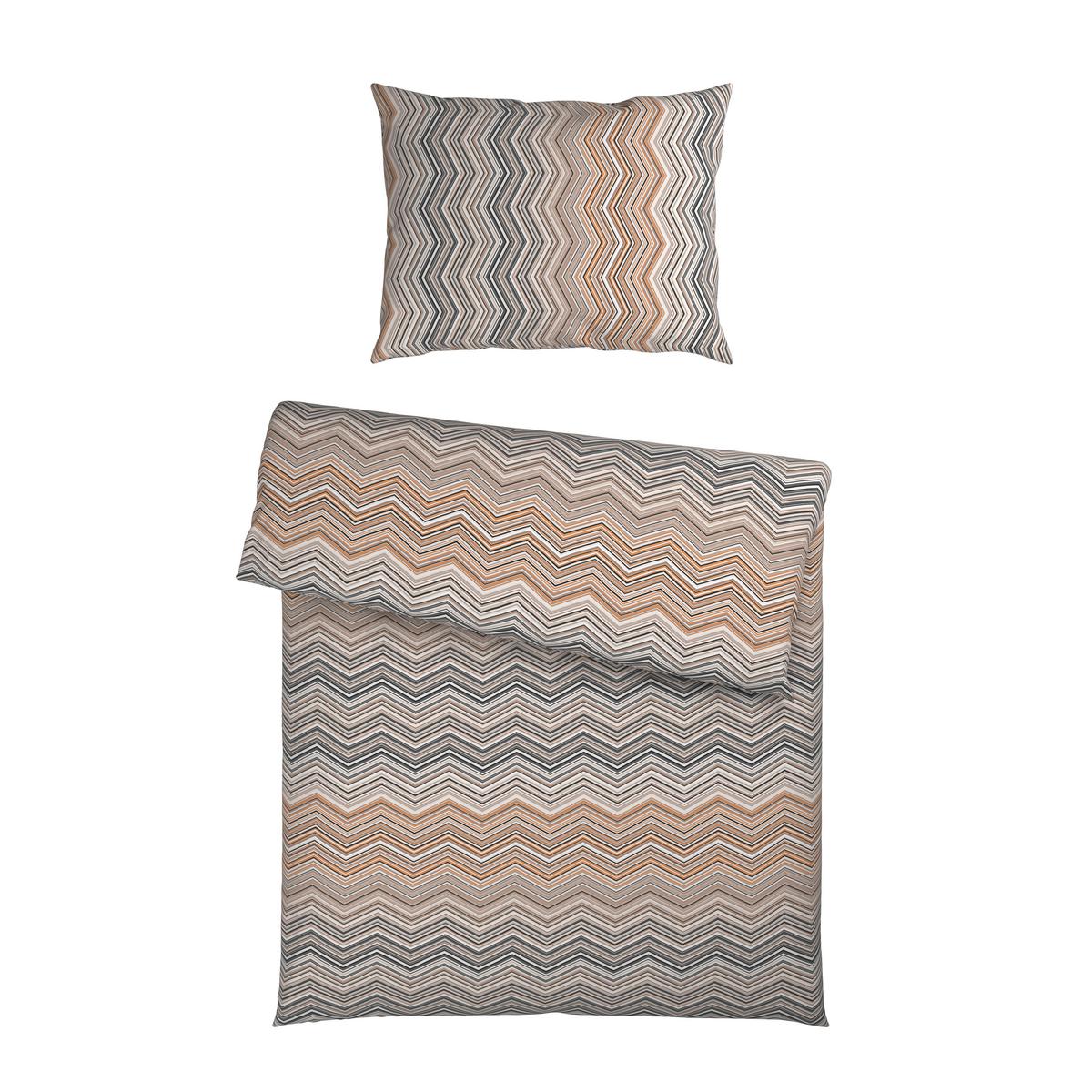 POSTEĽNÁ BIELIZEŇ ZICKZACK - béžová, Konventionell, textil (140/200cm) - Mömax