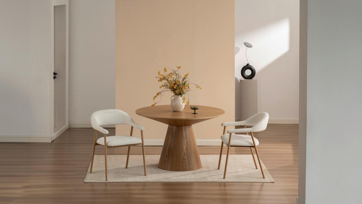 STOLIČKA S PODRÚČKAMI SILKE - farba duba/béžová, Modern, kov/drevo (57/78/60cm) - Mömax
