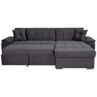 Ecksofa Bali Grau, 208x120cm - Grau, Trend, Textil (257/167cm) - Livetastic