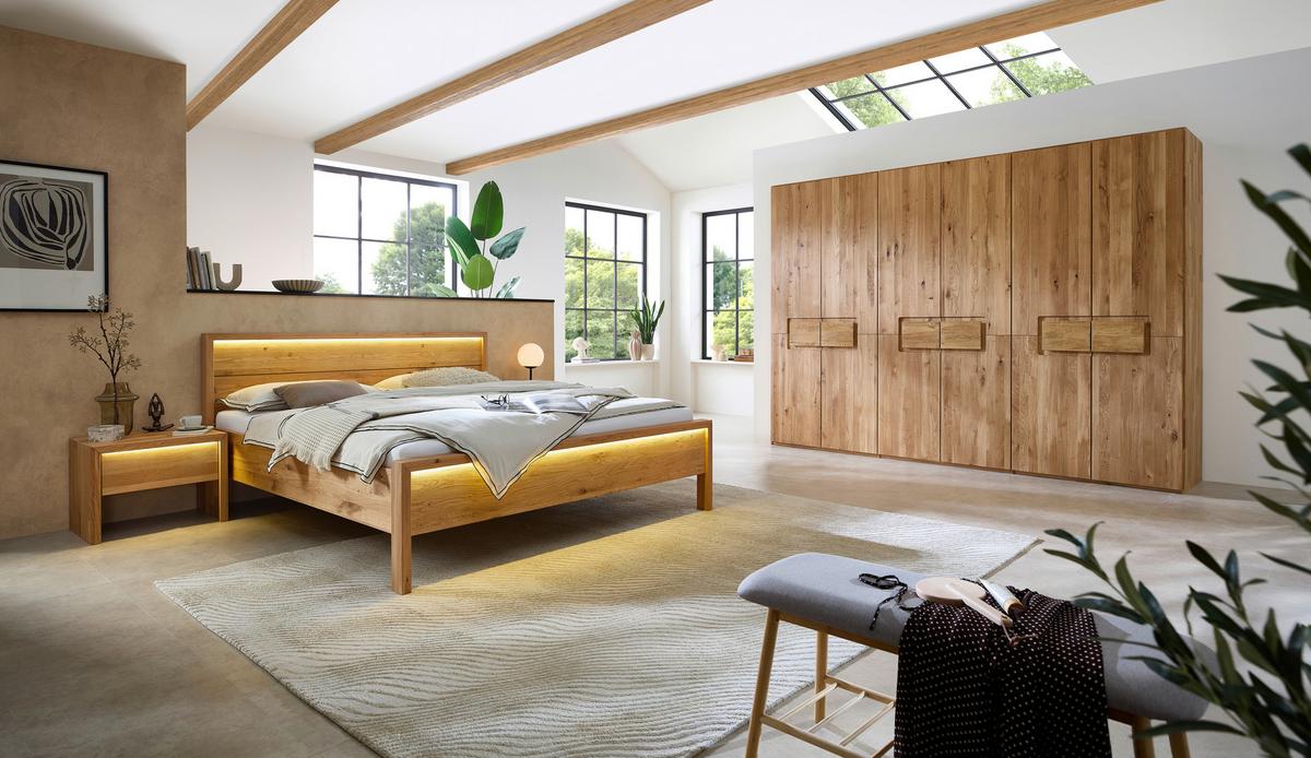 Drehtürenschrank Emilia, Eichefarben B: 302 Cm - Wildeiche/Eichefarben, MODERN, Holz (302/223/62cm) - MID.YOU