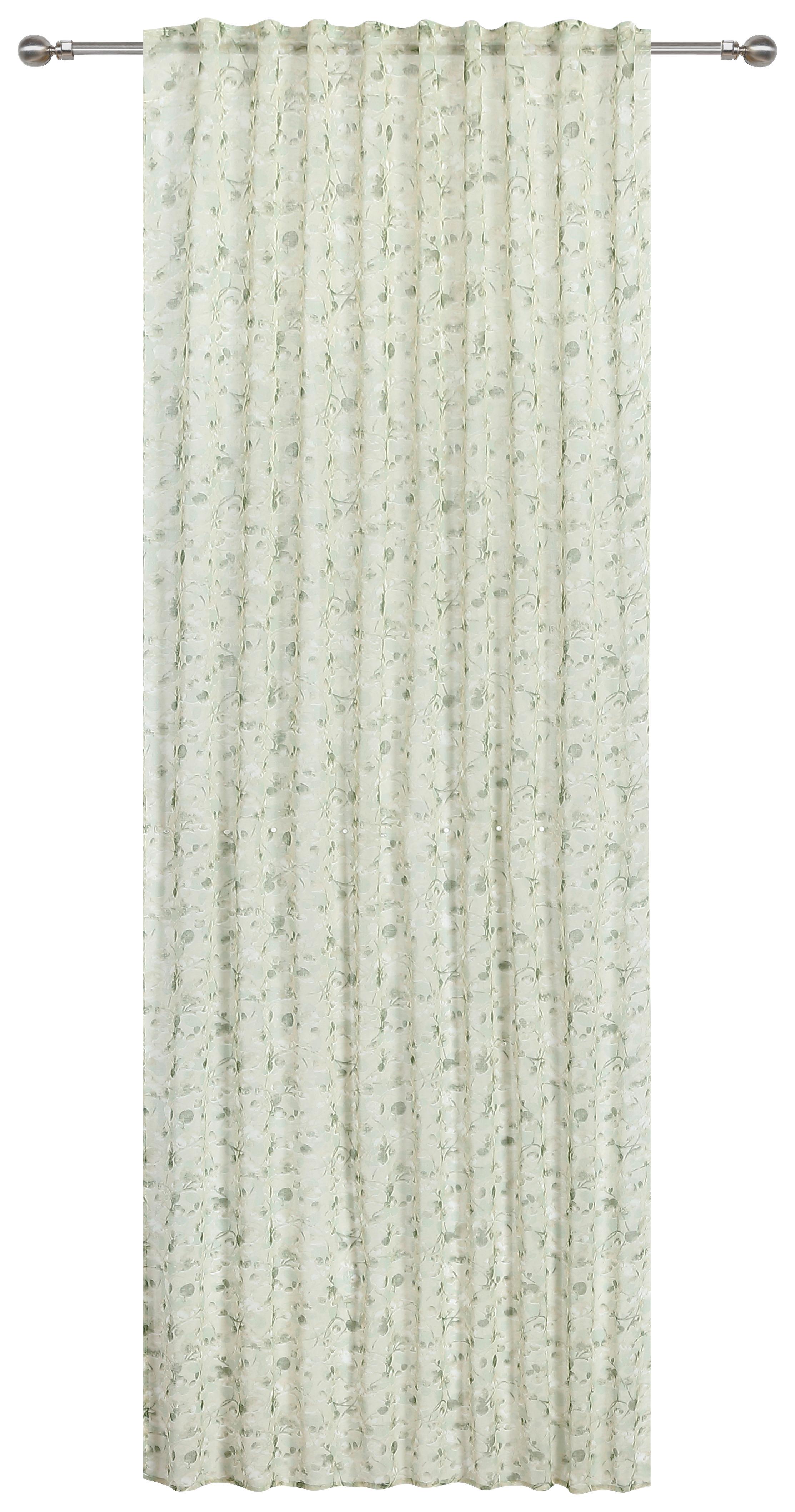Készfüggöny Ramona Kb. 140/245cm - zöld, Romantik / Landhaus, textil (140/245cm) - James Wood