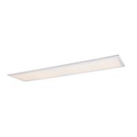 LED-Deckenleuchte Rosi L: 120 cm - Opal/Weiß, Basics, Kunststoff/Metall (120/30/5,5cm) - Globo