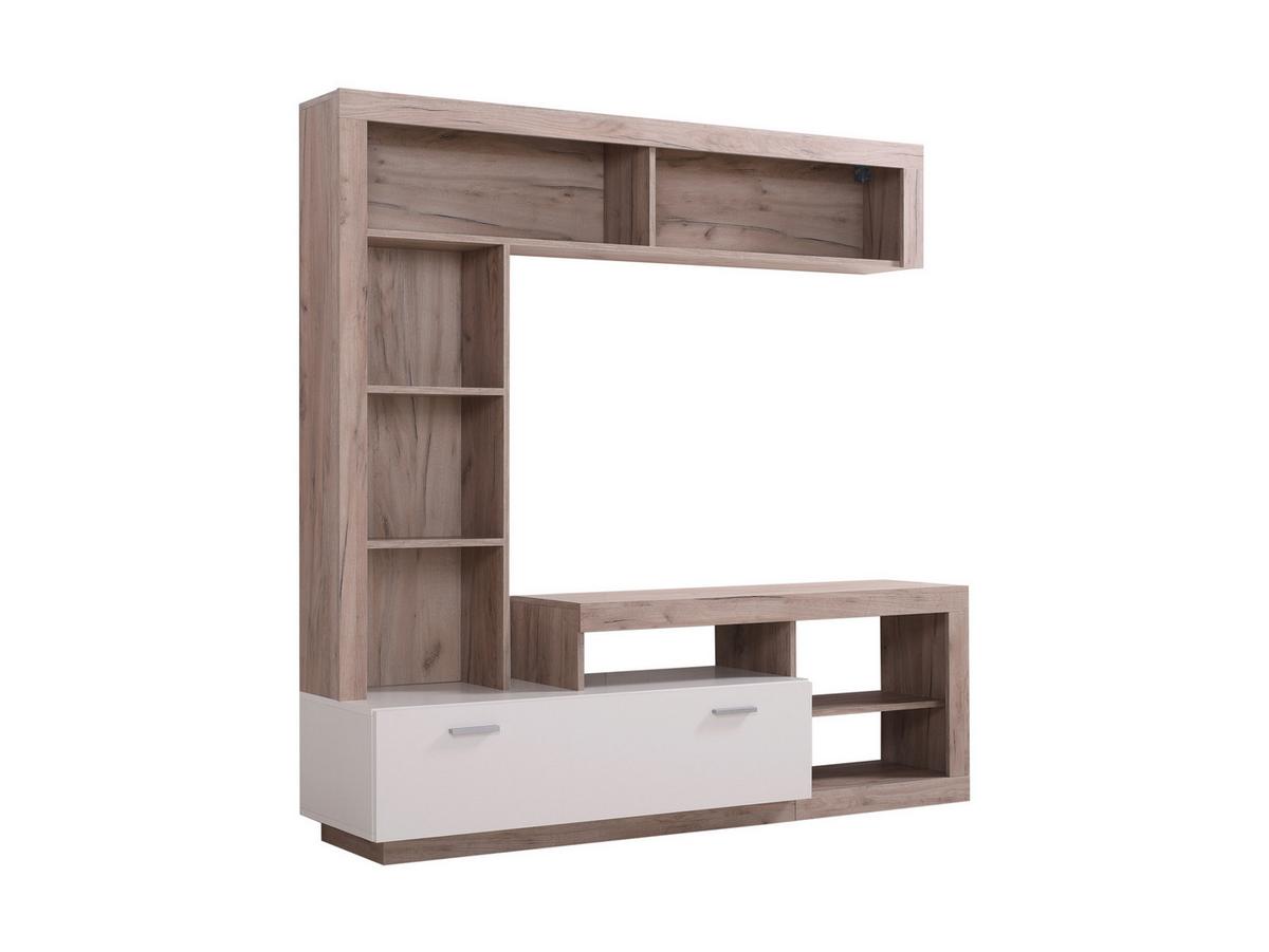 Nappali Szekrénysor Glen - fehér, Basics, faalapú anyag (170,5/170,5/41,5cm)