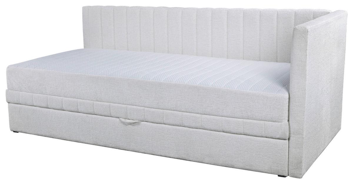 Schlafsofa Roma - Creme/Schwarz, Design, Textil (212/83/99cm) - MID.YOU