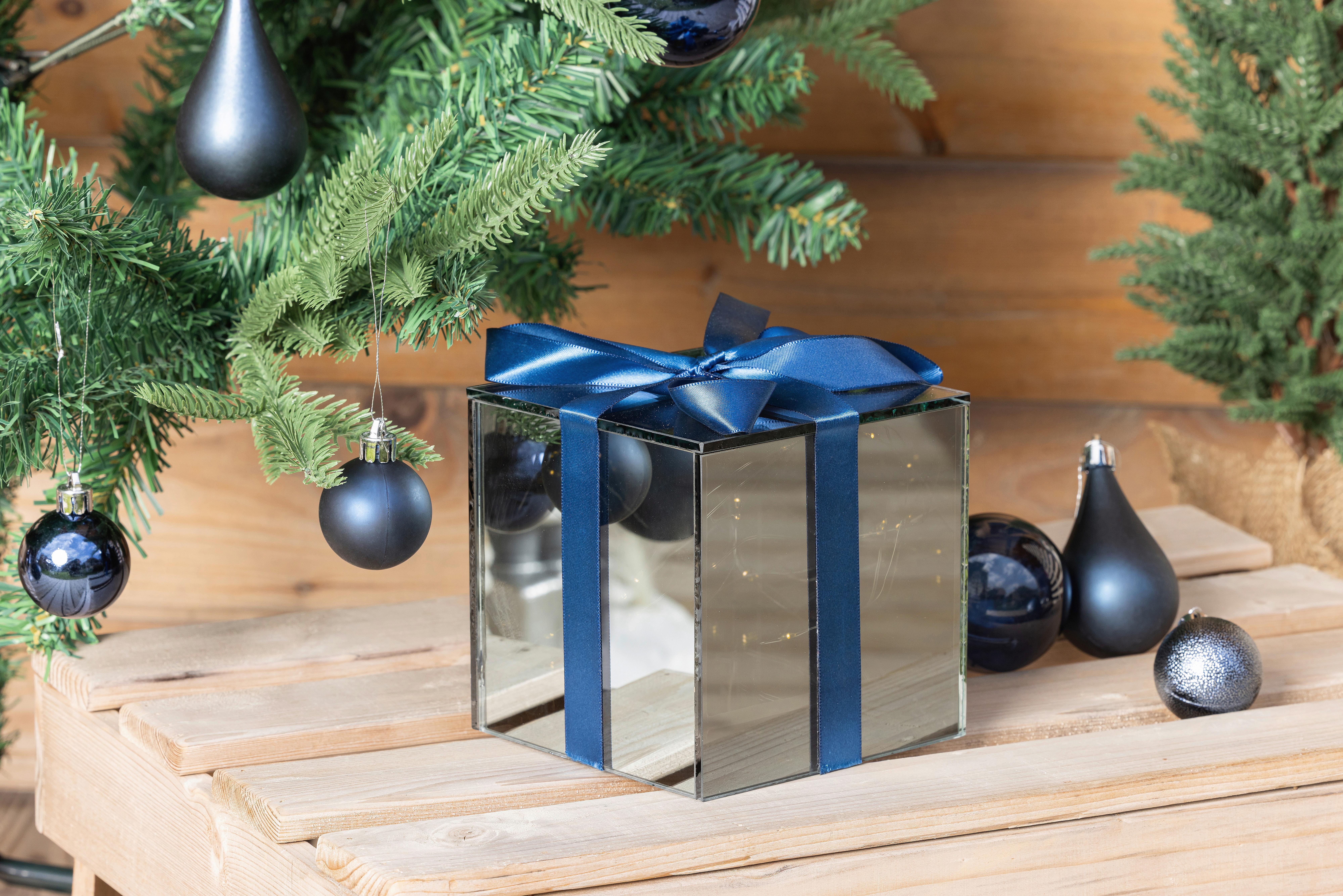 Christbaumkugel-Set Sigried - Dunkelblau, KONVENTIONELL, Kunststoff - Luca Bessoni
