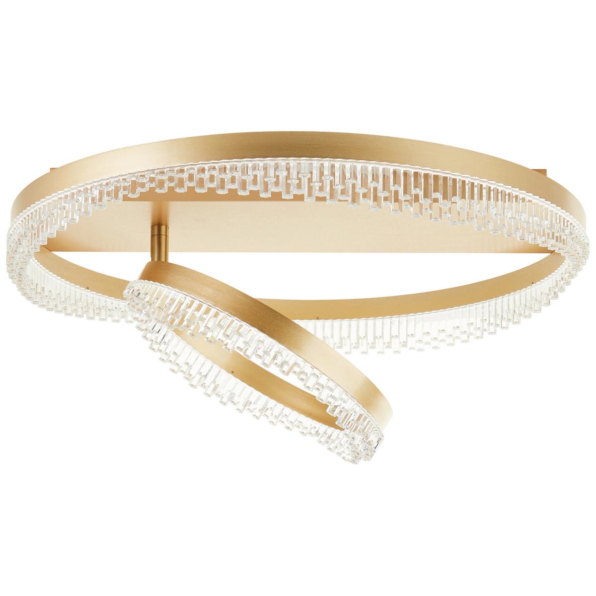 Led-deckenleuchte 3-Fach-Dimmbar - Goldfarben, Design, Kunststoff/Metall (61/13cm) - Brilliant