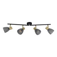 Deckenstrahler Exkl. 4x E14, 40w - Schwarz, LIFESTYLE, Glas/Metall (76/19cm) - Näve