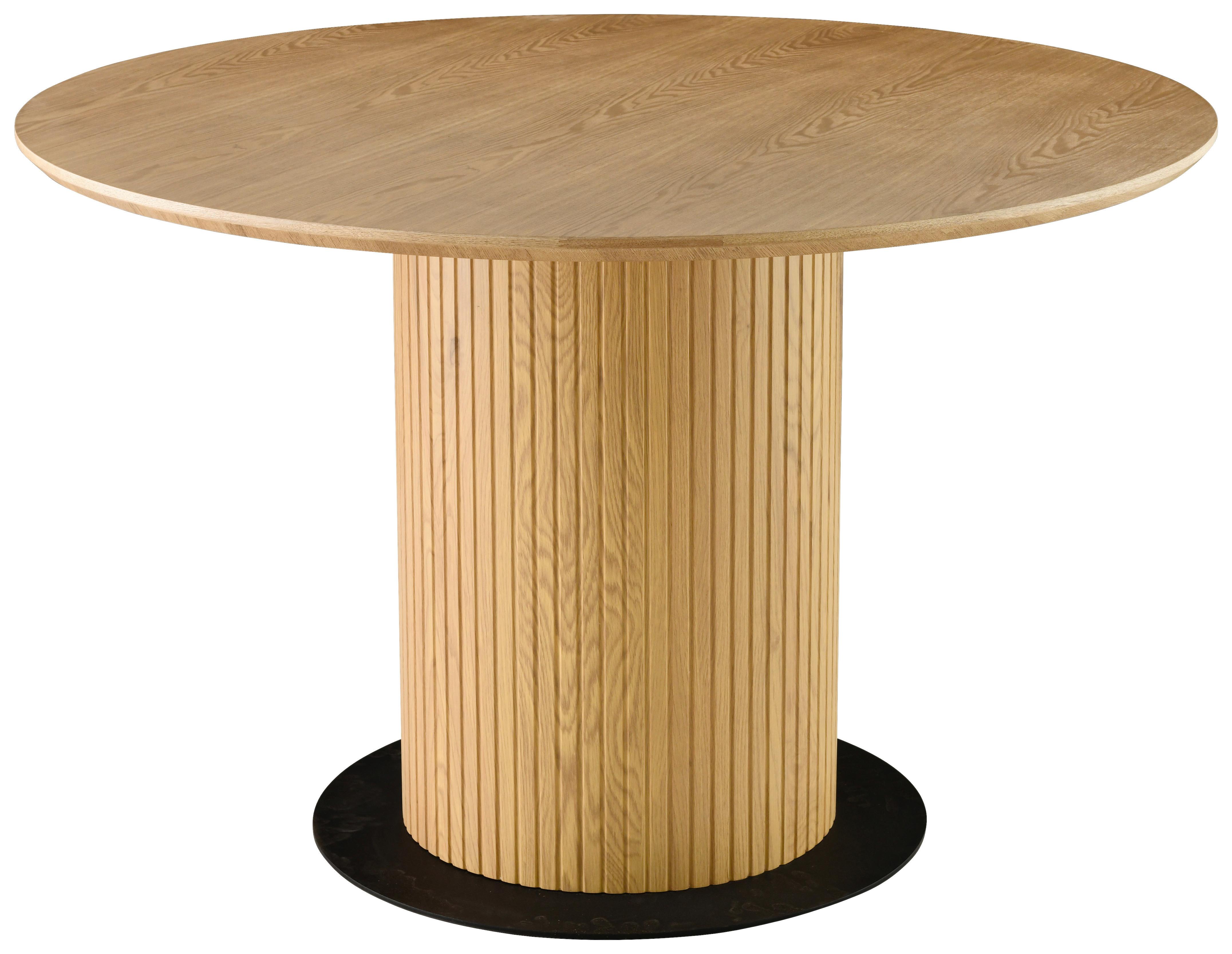 Esstisch Jamie - Eichefarben/Schwarz, LIFESTYLE, Holz/Holzwerkstoff (120/120/75cm) - MID.YOU