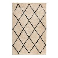 Hochflorteppich Studio Two - Beige, Design, Textil (200/200cm) - WECON HOME