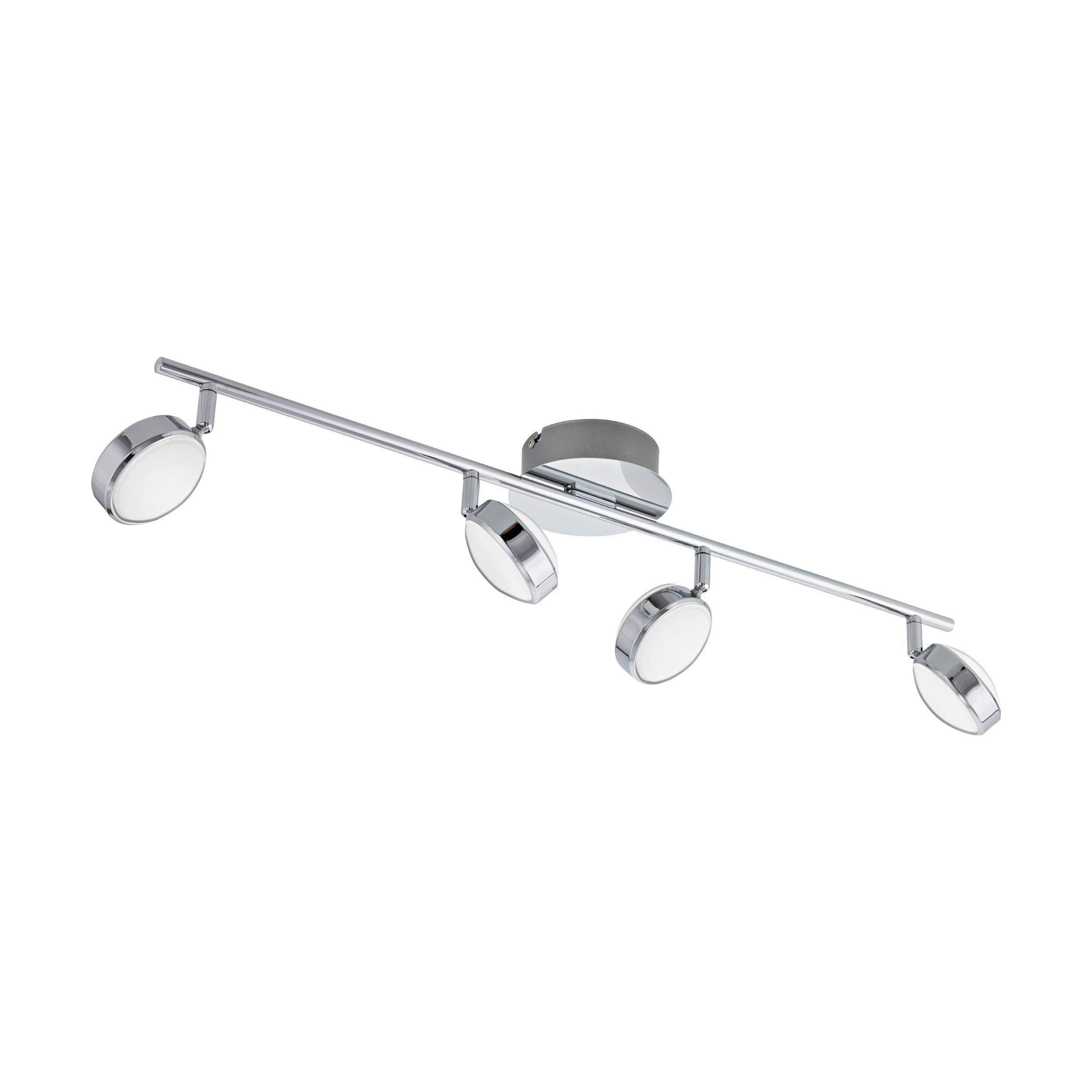 Hängeleuchte 95632 Salto - Chromfarben, Basics, Kunststoff/Metall (13/76cm) - Eglo