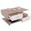Couchtisch mit 4 Schubladen Quattro in Silbereiche - Eichefarben/Weiß, MODERN, Holzwerkstoff (105/45/60cm) Couchtisch mit 4 Schubladen Quattro in Silbereiche - Eichefarben/Weiß, MODERN, Holzwerkstoff (105/45/60cm)