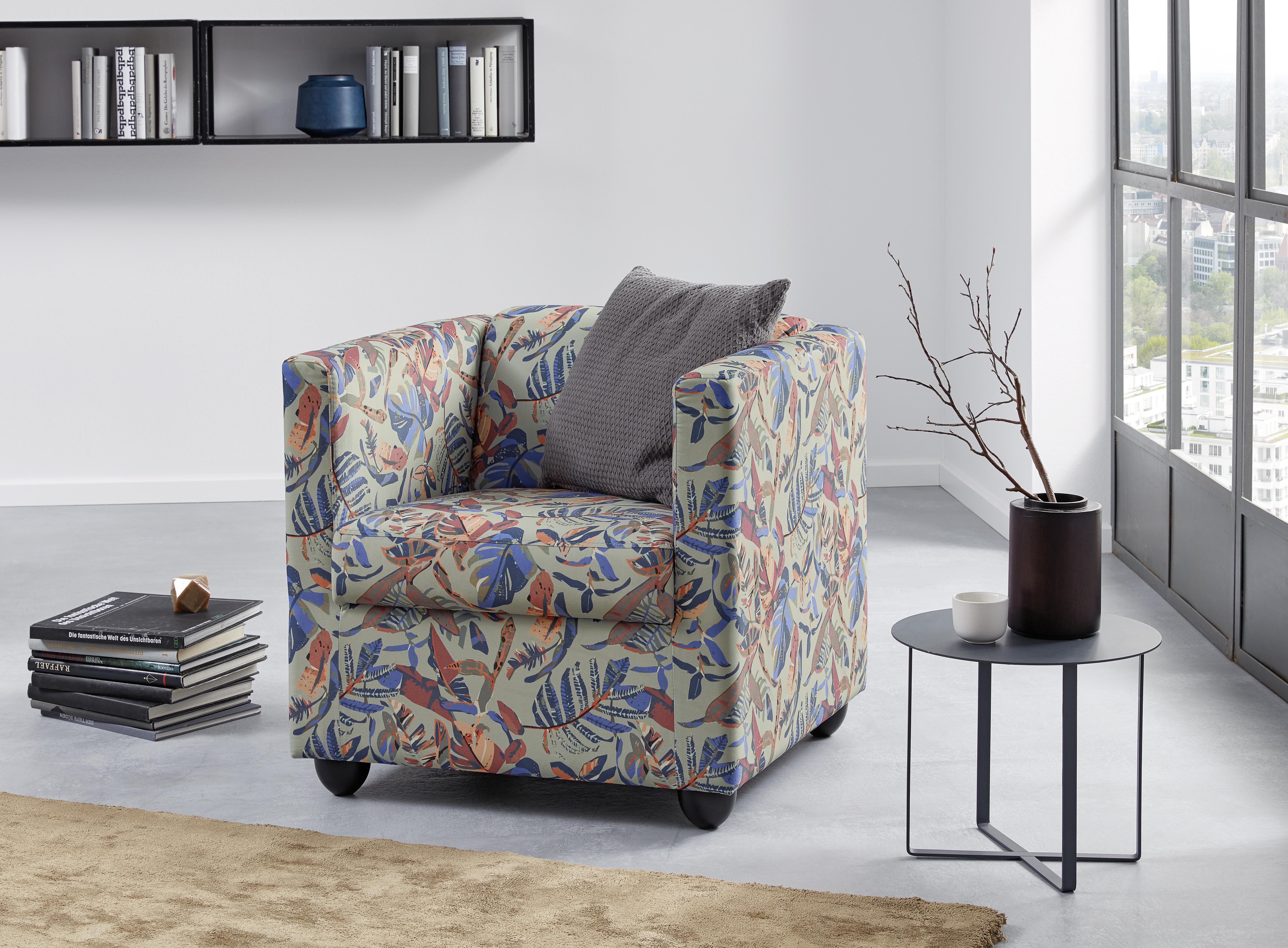 Sessel Looks I - Multicolor/Schwarz, Design, Textil (72/71/75cm) - LOOKS by W.Joop