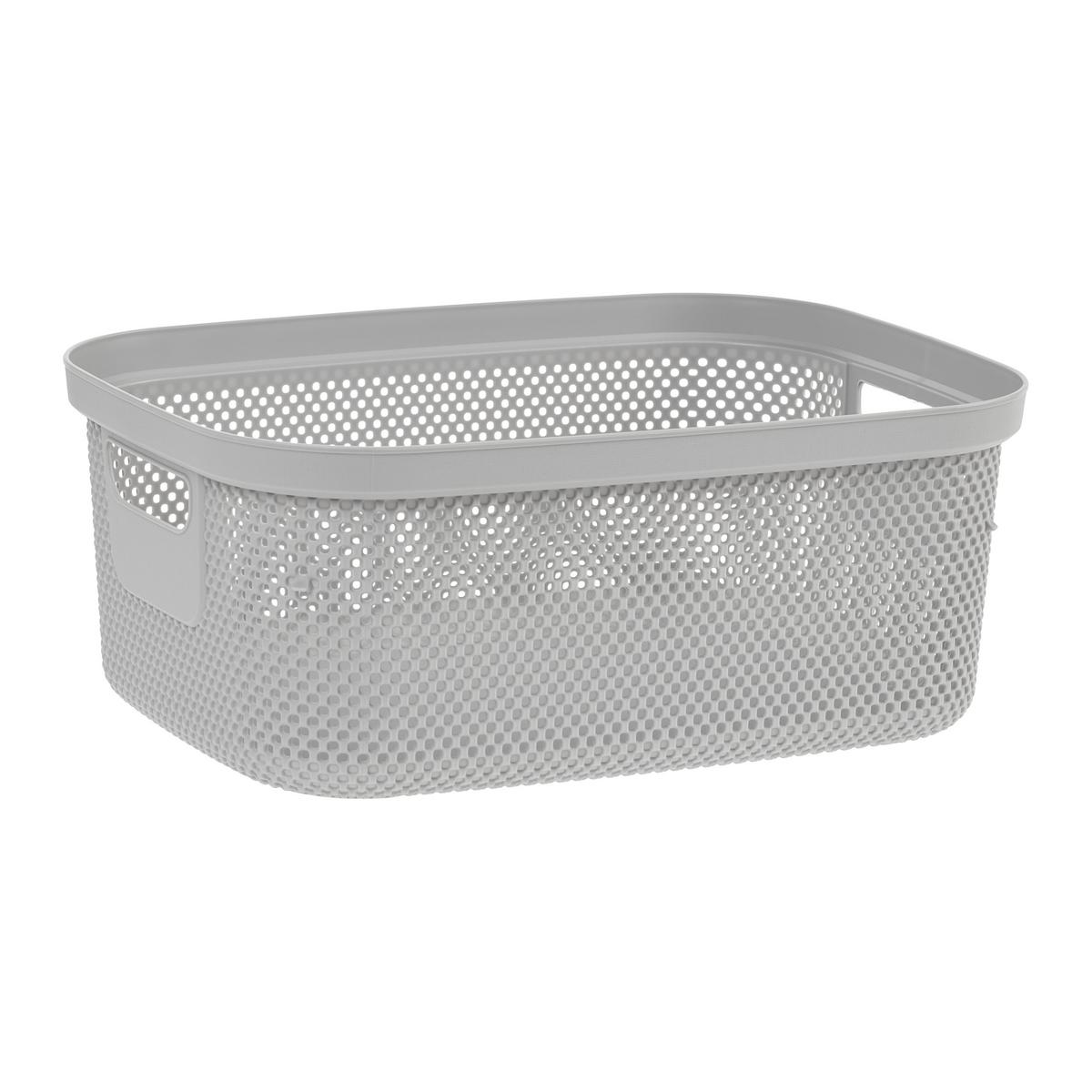 ÚLOŽNÝ KOŠÍK STINE -L- CA. 12L -EXT- - sivá, Modern, plast (38cm)
