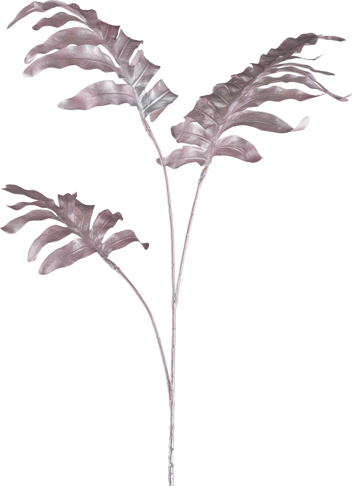 Dekozweig Farn - Roségold/Braun, KONVENTIONELL, Kunststoff (108cm)