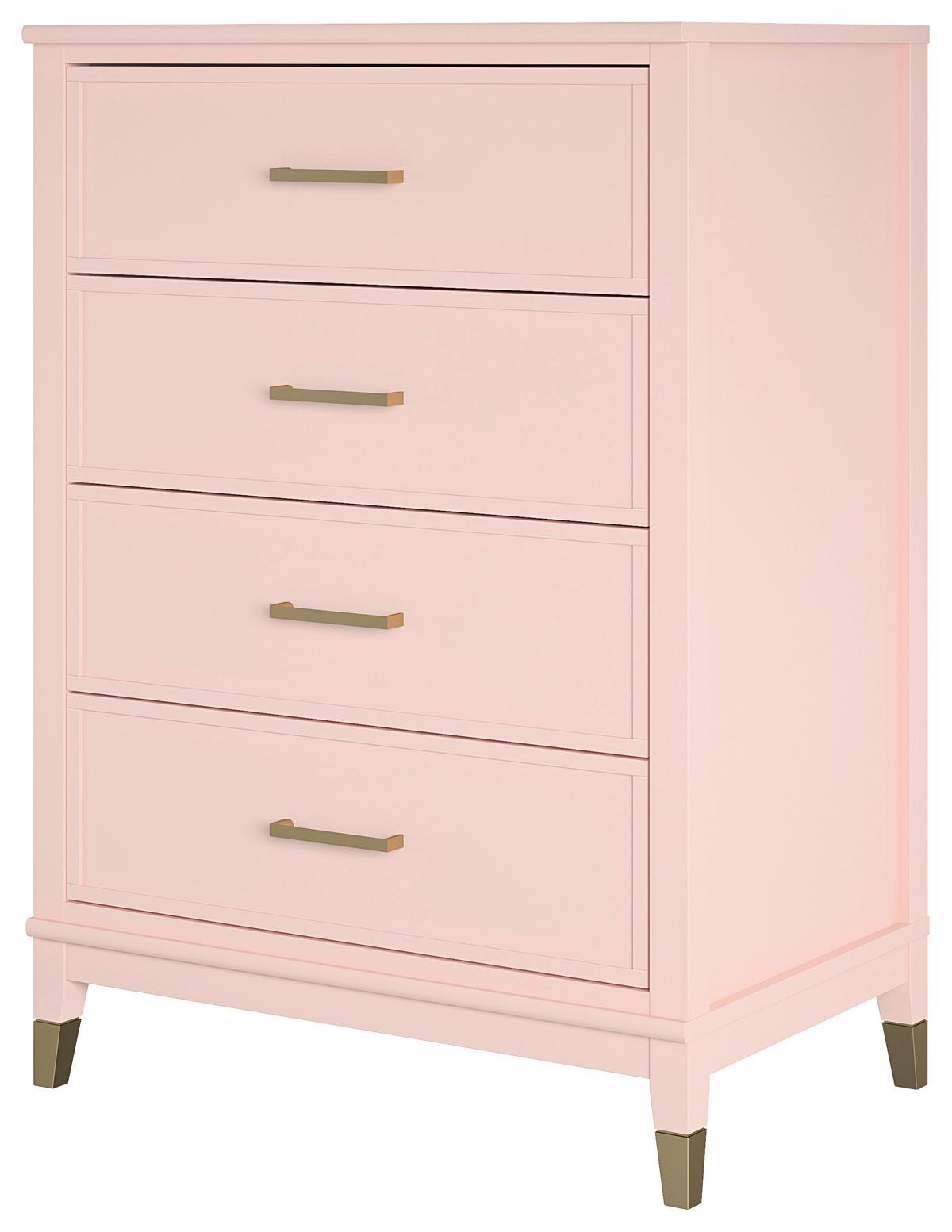 Kommode Westerleigh Rosa 76 Cm - Rosa, Design, Holz/Holzwerkstoff (76/106/50cm) - MID.YOU