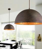 Hängeleuchte rostfarben