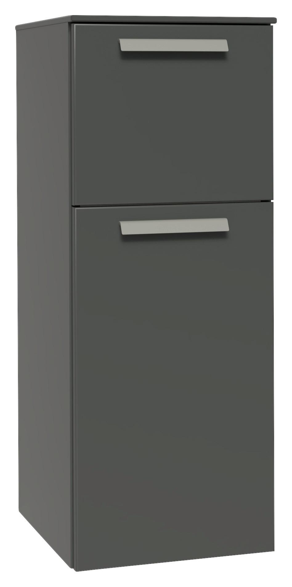 Midischrank Taupegrau, B: 30 cm - Taupe, MODERN, Holzwerkstoff (30/86,4/37cm) - Vertico