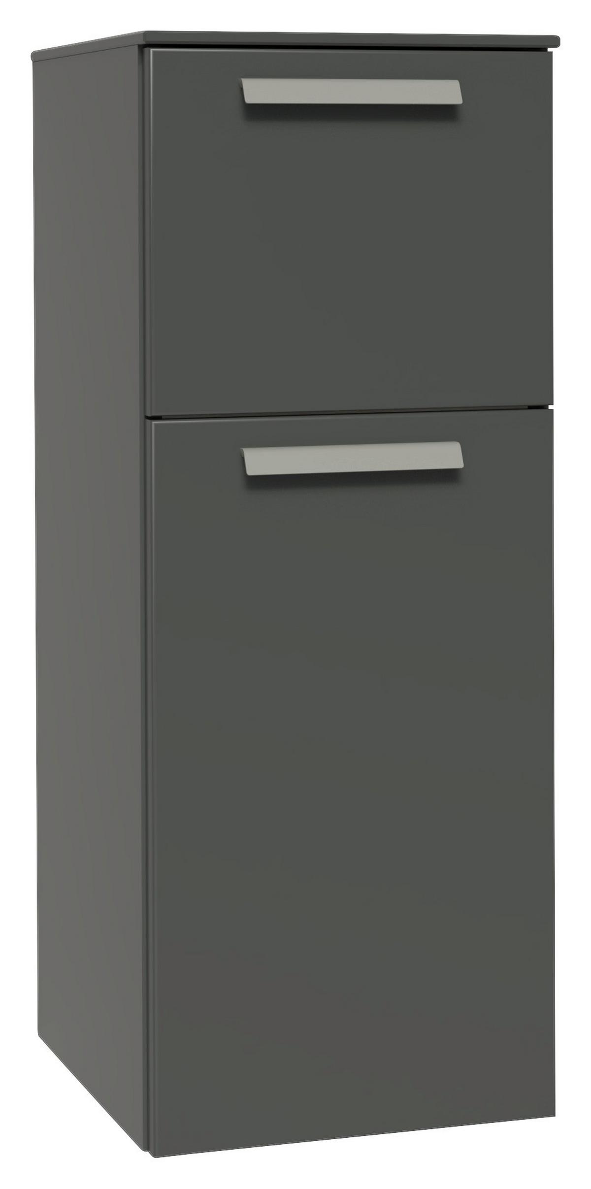 Midischrank Taupegrau, B: 30 cm - Taupe, MODERN, Holzwerkstoff (30/86,4/37cm) - Vertico