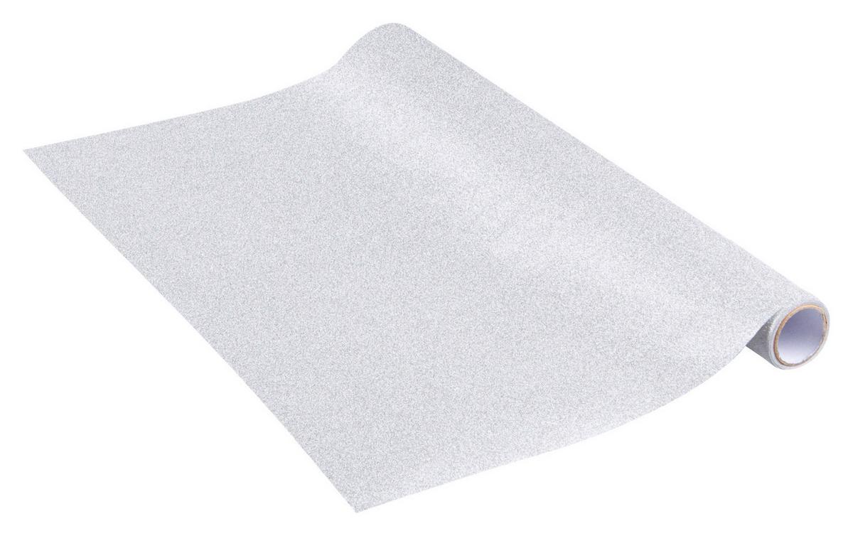 Klebefolie Ad Gf Glitter Silber 45cmx2m - Silberfarben, Basics (45/200cm)
