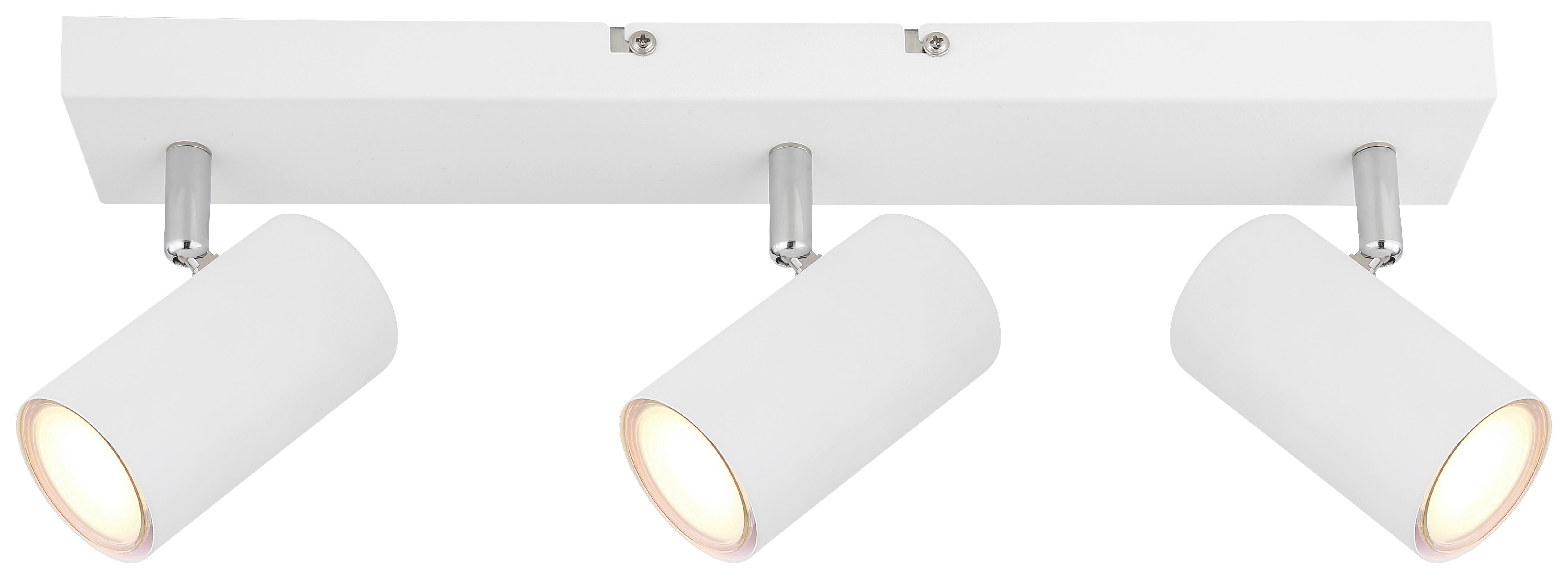 BODOVÉ SVIETIDLO WITMO2 - biela/chrómová, Modern, kov (43/6/12cm) - Mömax