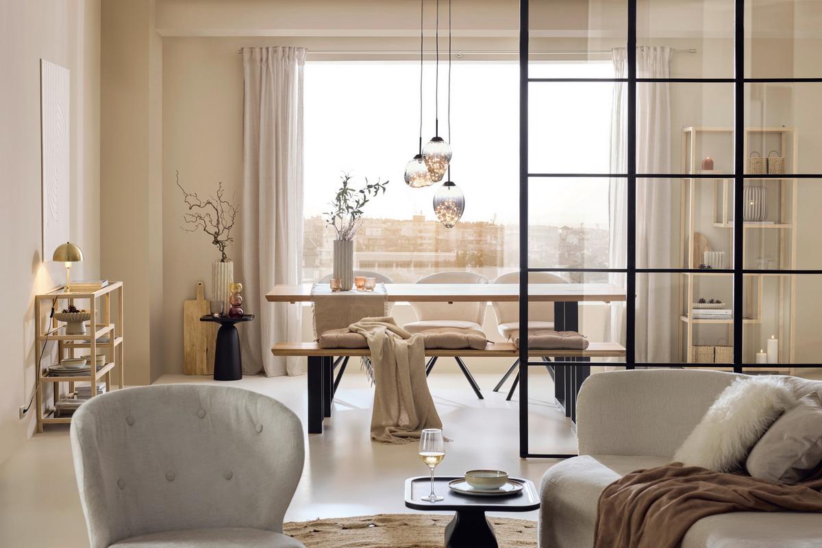 STOLNÍ LAMPA MUSCH - černá/barvy mosazi, Moderní, kov/plast (18/30cm) - Mömax