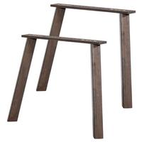 TISCHGESTELL Tablo Braun B: 79cm - Braun, MODERN, Holz (79/73/11cm) - Livetastic