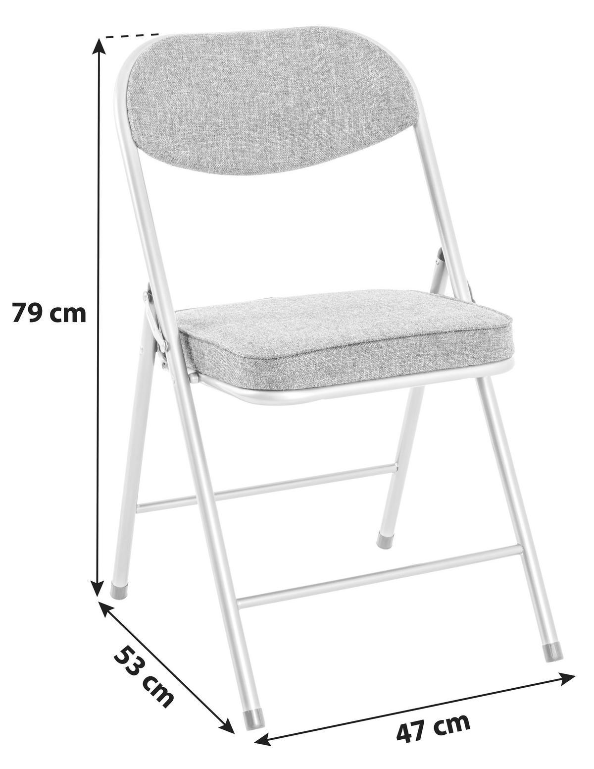 Klappsessel Kurt Stahl/lederlook - Alufarben/Braun, MODERN, Metall (47/79/53cm)