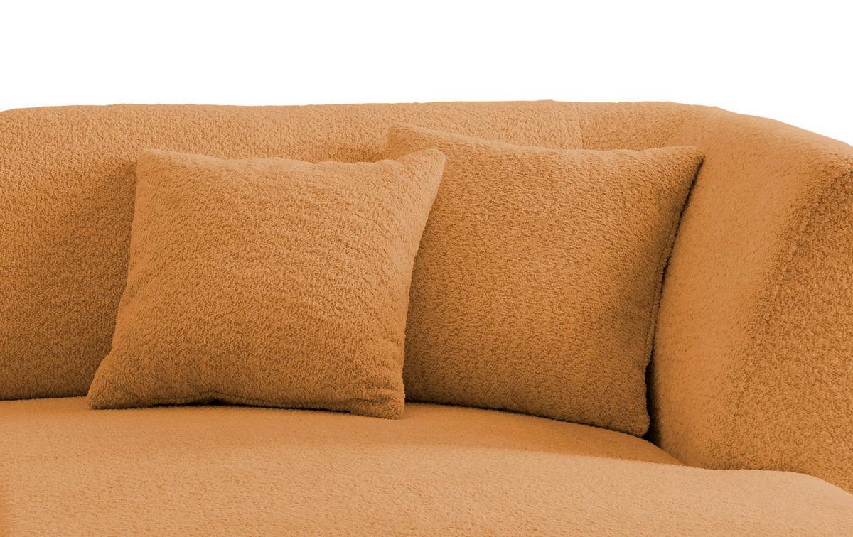 Ecksofa Colori Goldfarben S: 264/160 Cm - Goldfarben/Schwarz, MODERN, Holz/Textil (264/160cm) - MID.YOU