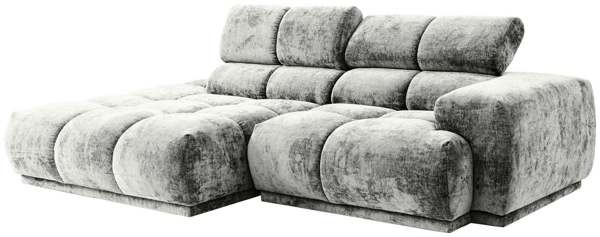 Ecksofa Chani Grau, Schenkel: 150x239 Cm - Grau, MODERN, Textil (150/239cm) - MID.YOU