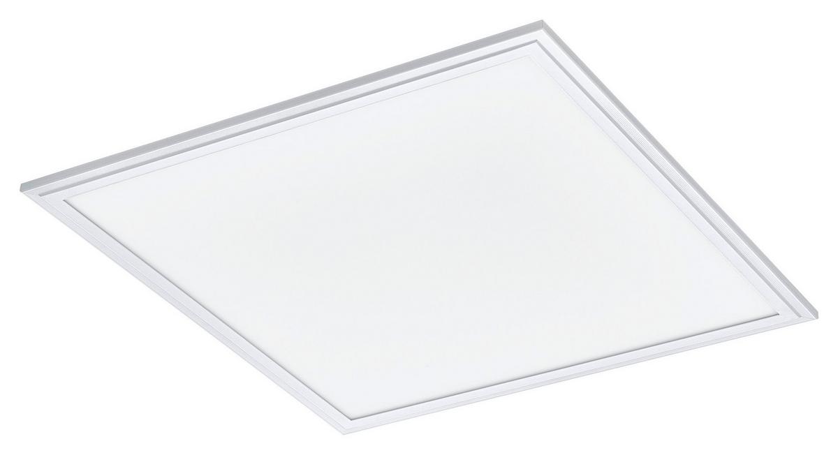 Led-paneel Salobrena-rgbw L: 45 Cm Mit Fernbedienung - Weiß, MODERN, Kunststoff/Metall (45/45/1,1cm) - Eglo